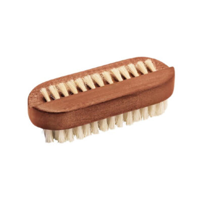 Brosse à ongles en soie blanche arrondie